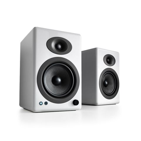Audioengine A5+ 主動式立體聲藍牙書架喇叭-白色款