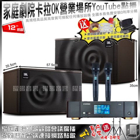 ENSING 燕聲 Pro1內建無線麥克風2支+JBL MK12(不含點歌設備)