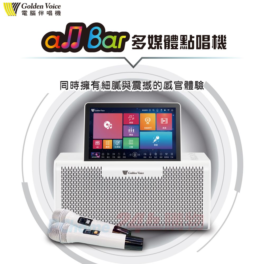 GoldenVoice 金嗓  all Bar 多媒體點唱機(不含4TB硬碟)+TEV TA-680iDA 8吋180W主動式擴音喇叭