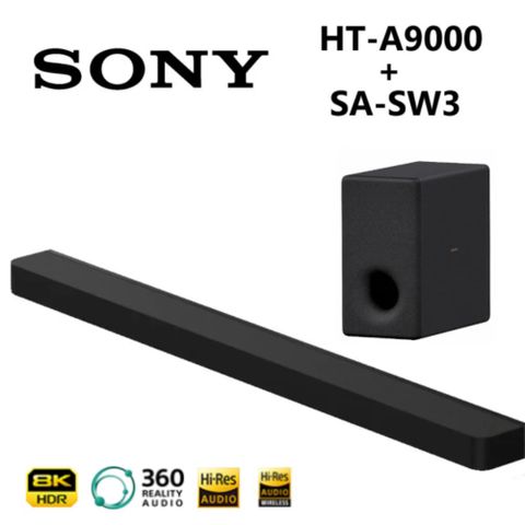 SONY 索尼 BRAVIA Theatre Bar 9旗艦型 家庭劇院組(HT-A9000 + SA-SW3)