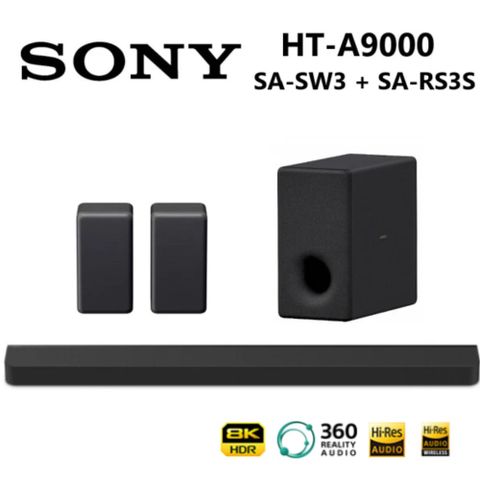 SONY 索尼 BRAVIA Theatre Bar 9旗艦型 家庭劇院組(HT-A9000+SA-SW3+SA-RS3S)