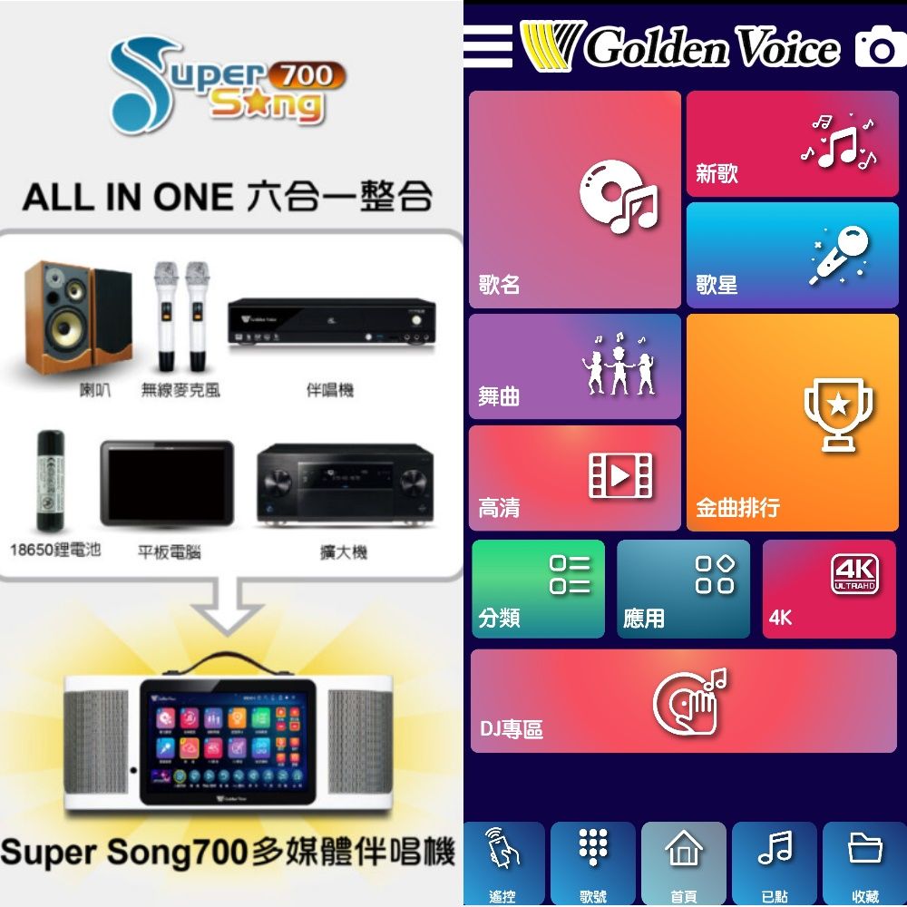 金嗓 SuperSong700 新一代多功能型+蓄電式可攜帶KTV伴唱機 全面升級歌唱娛樂新境界