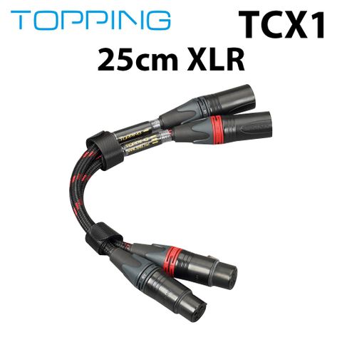 TOPPING 拓品 TCX1-25 單晶銅OCC XLR訊號線 一對 公司貨