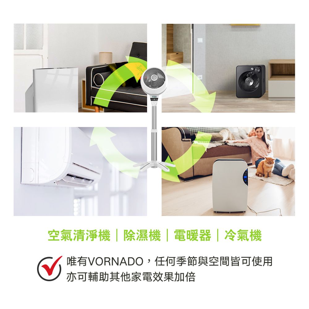VORNADO 沃拿多 美國 6803DC-TW 高腳渦流空氣循環機