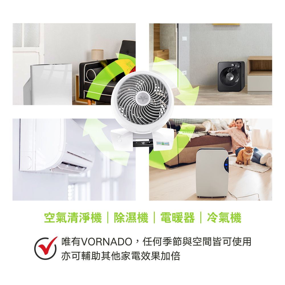 VORNADO 沃拿多 美國 渦流空氣循環機6303DC/白