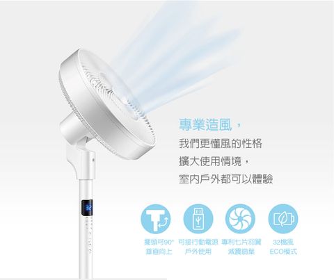 AIRMATE 艾美特 12吋DC垂直仰角遙控立地電扇 FS30C003R