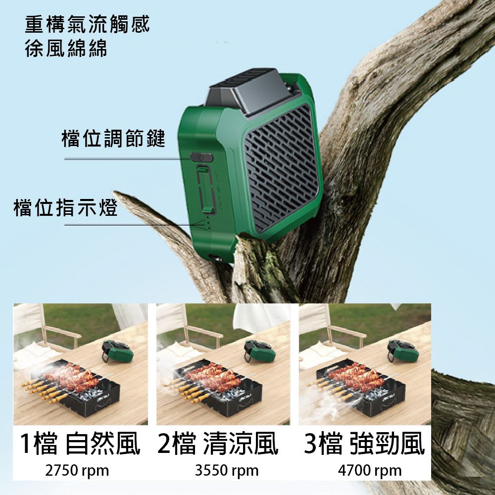 GAARii  腰掛風扇 掛脖風扇 風扇 電風扇 桌扇 吊扇 隨身風扇
