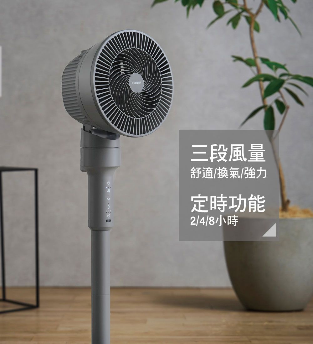 三段風量舒適/換氣/強力定時功能2/4/8小時