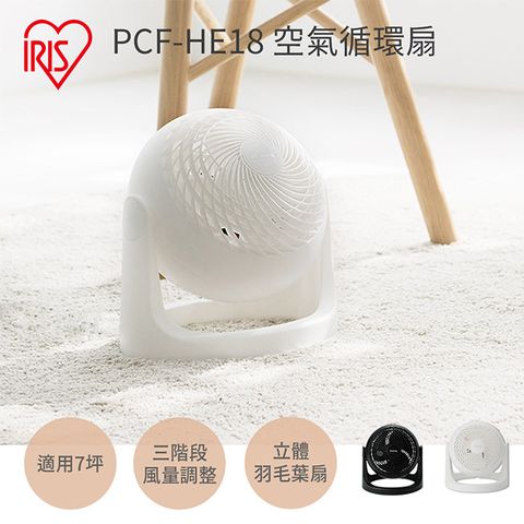 日本IRIS空氣循環扇PCF-HE18(白)