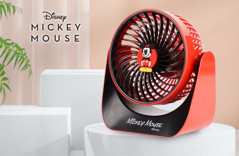【Disney 迪士尼】米奇呆萌渦流DC扇MK-HC2115(米奇款)