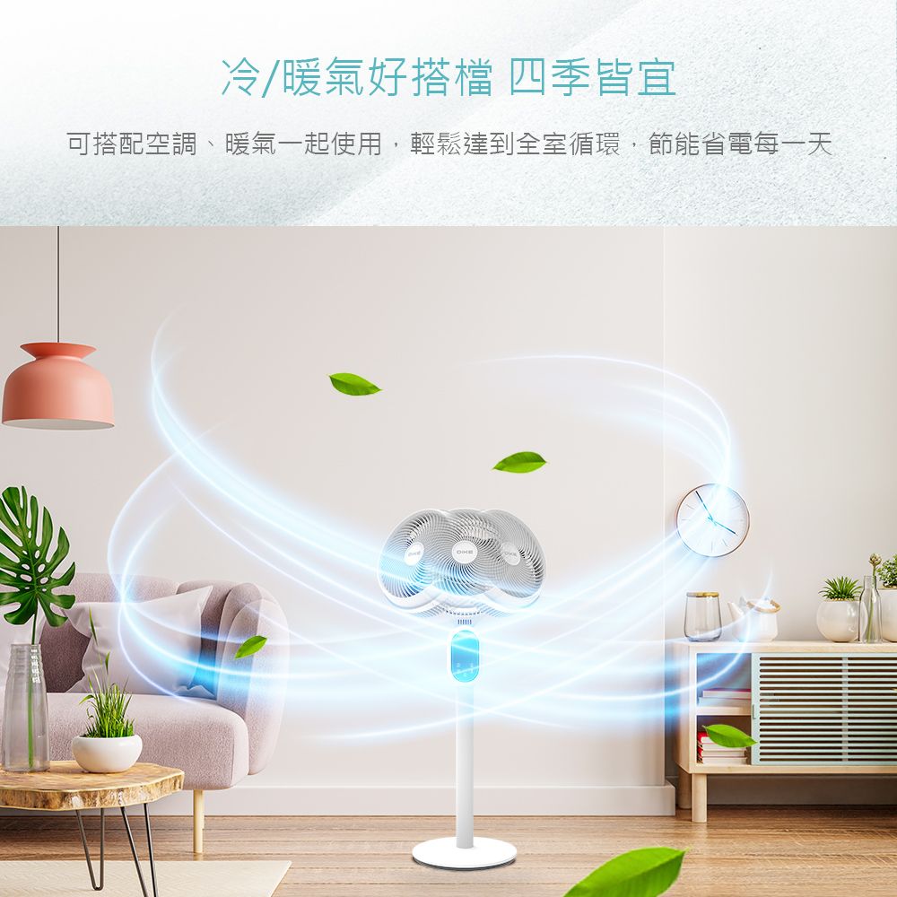 DIKE  HLE310WT 8吋DC變頻液晶顯示立式循環扇