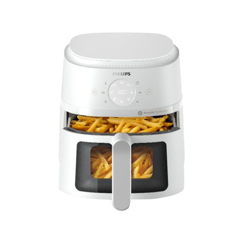 【飛利浦 PHILIPS】星樂視透視海星氣炸鍋4.2L-白(NA221)