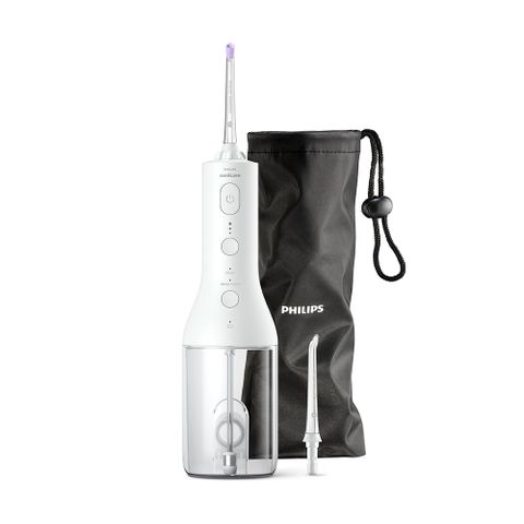 【PHILIPS 飛利浦】Sonicare X型水流電動沖牙機/牙線機 HX3826/31 (白色)