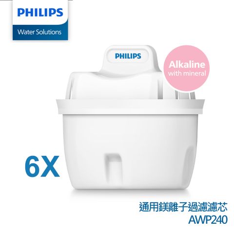 【Philips飛利浦】AWP240 通用鎂離子過濾濾芯(三入裝)x2
