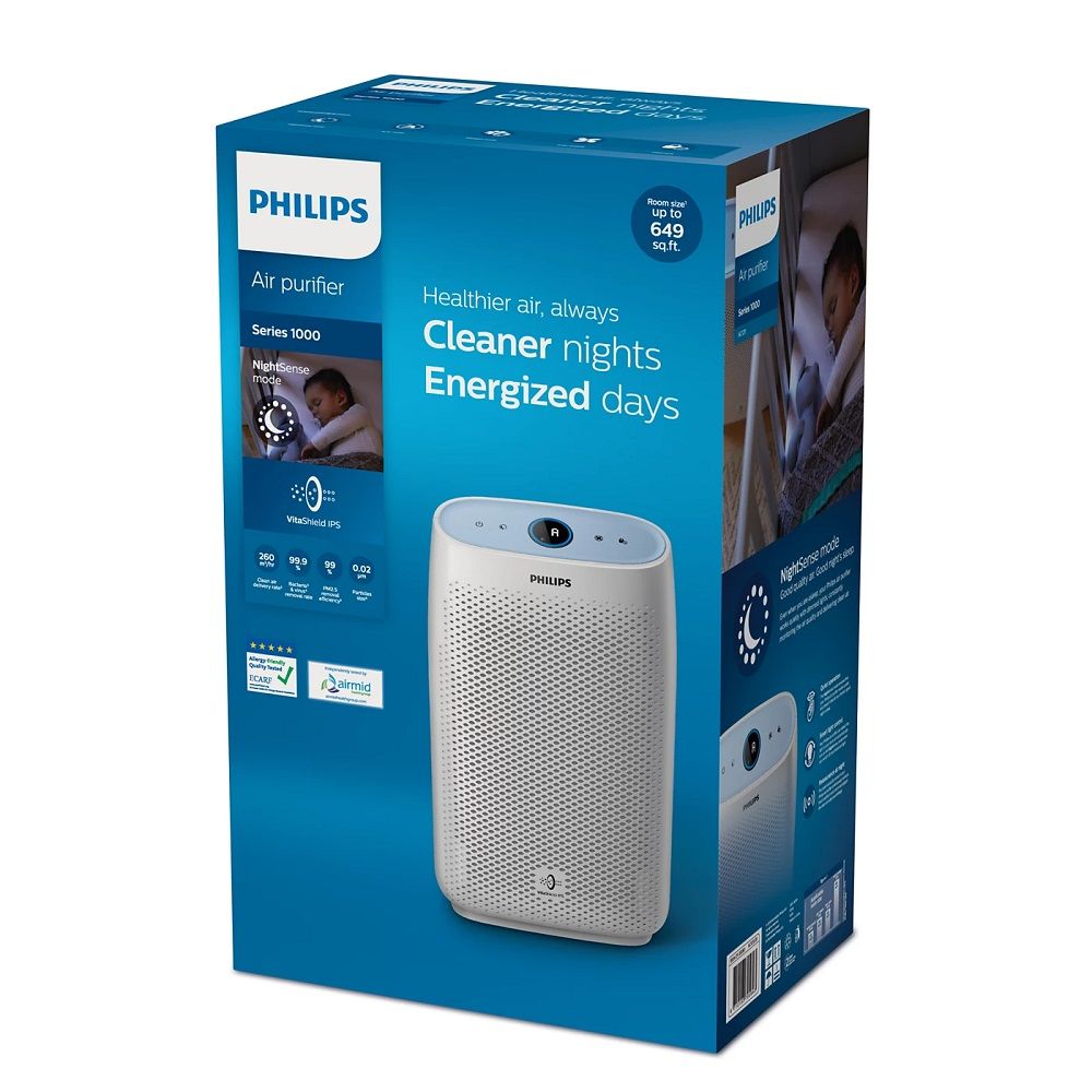 PHILIPS 飛利浦 舒眠抗敏空氣清淨機 AC1213(適用大坪數13坪) (送2年份濾網)