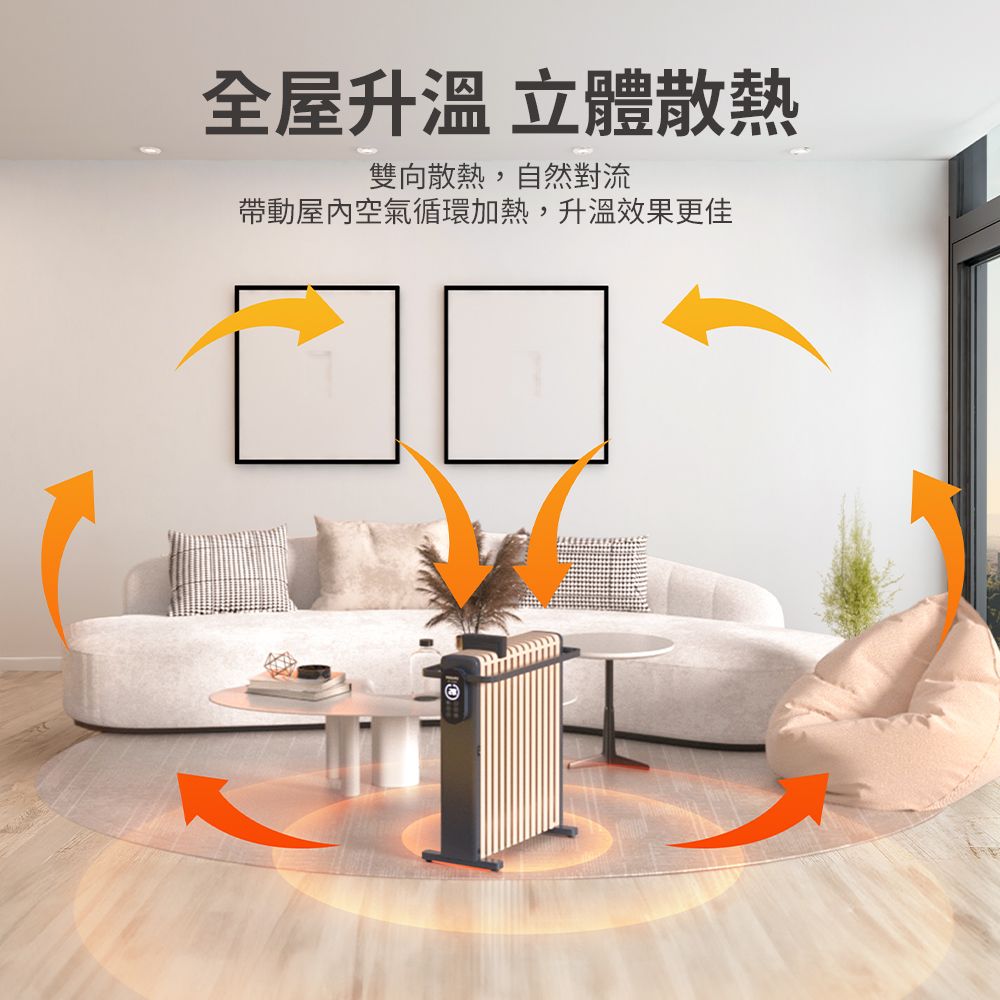 PHILIPS 飛利浦 智能恆溫油燈13葉片式烘衣電暖器(遠程遙控) AHR3124NYS