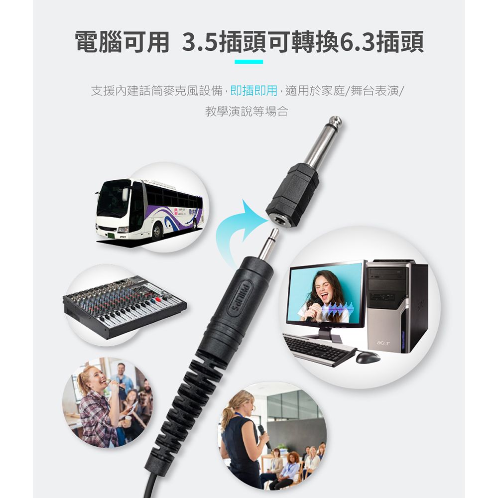 PHILIPS 飛利浦  有線麥克風 SBCMD110/00