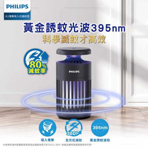 PHILIPS 飛利浦 66275 K1 電擊吸入式捕蚊燈