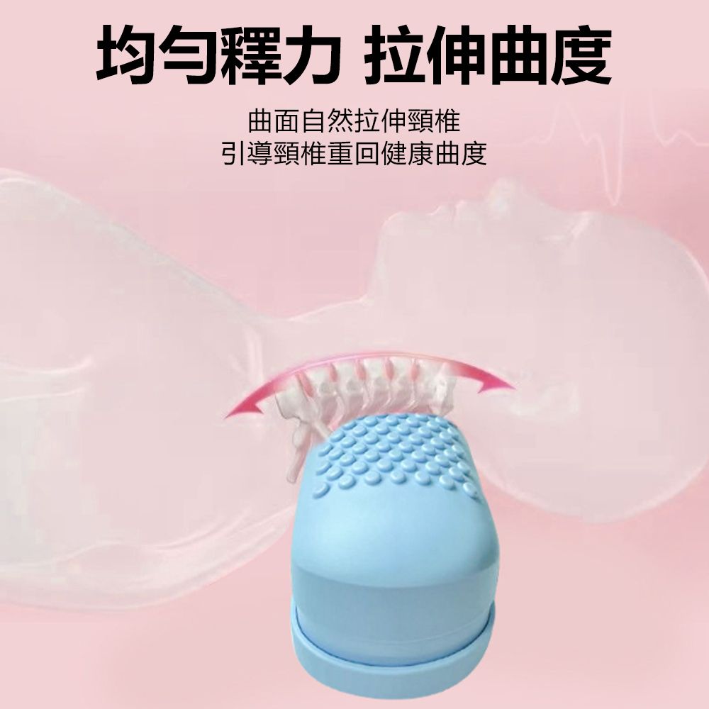 Sily 浮點按摩頸椎訓練枕 頸肩指壓按摩器 富貴包疏通枕頭 頸部支撐按摩枕 護頸枕 牽引枕  禮物 出清品 送禮