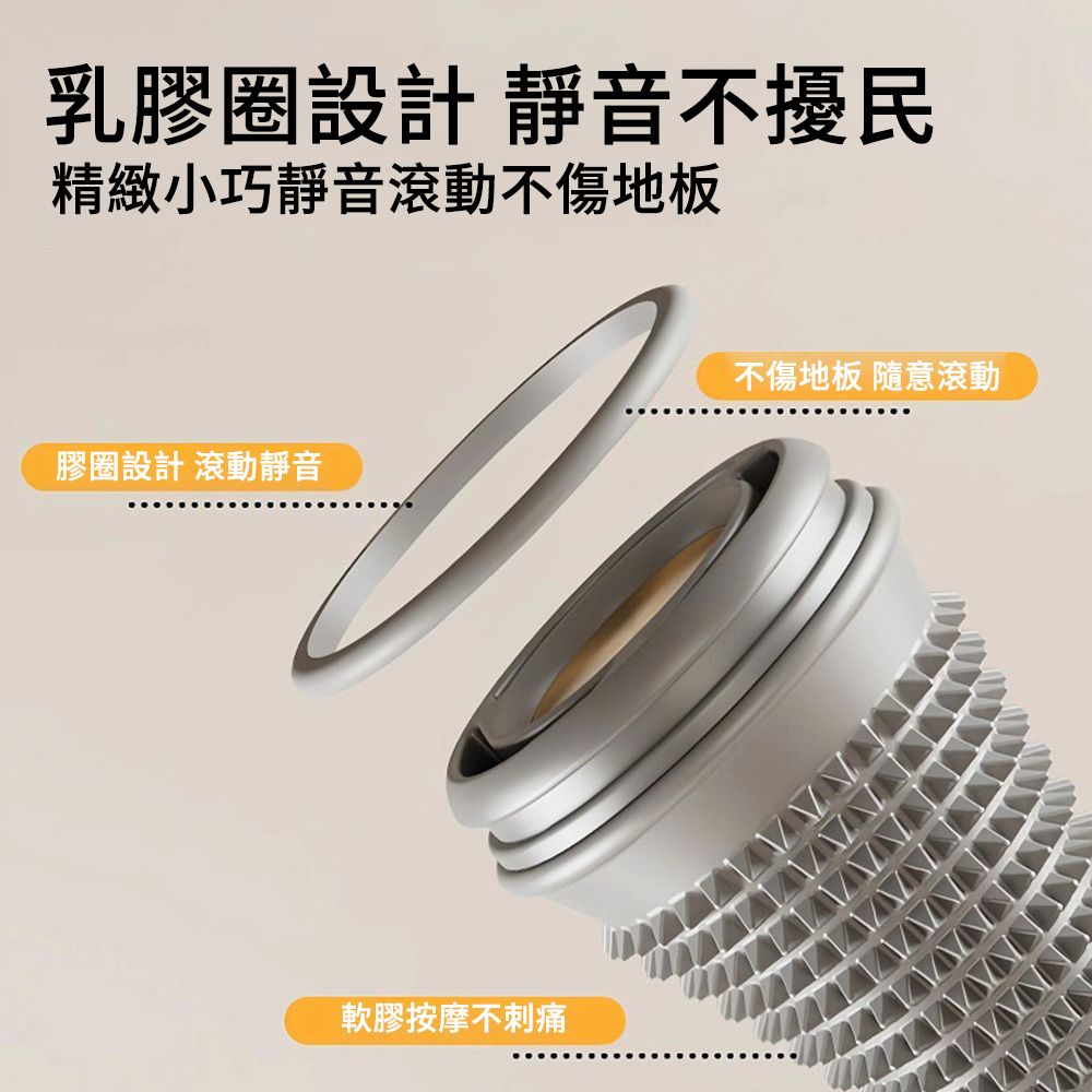  YQGA 多功能足底按摩滾輪 狼牙浮點按摩 靜音腳底按摩器 穴位按摩 足底經絡筋膜球