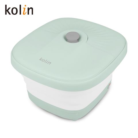 【歌林 Kolin】智能恆溫摺疊足浴機 雙向滾輪泡腳機 氣泡泡腳桶 紅光桑拿桶