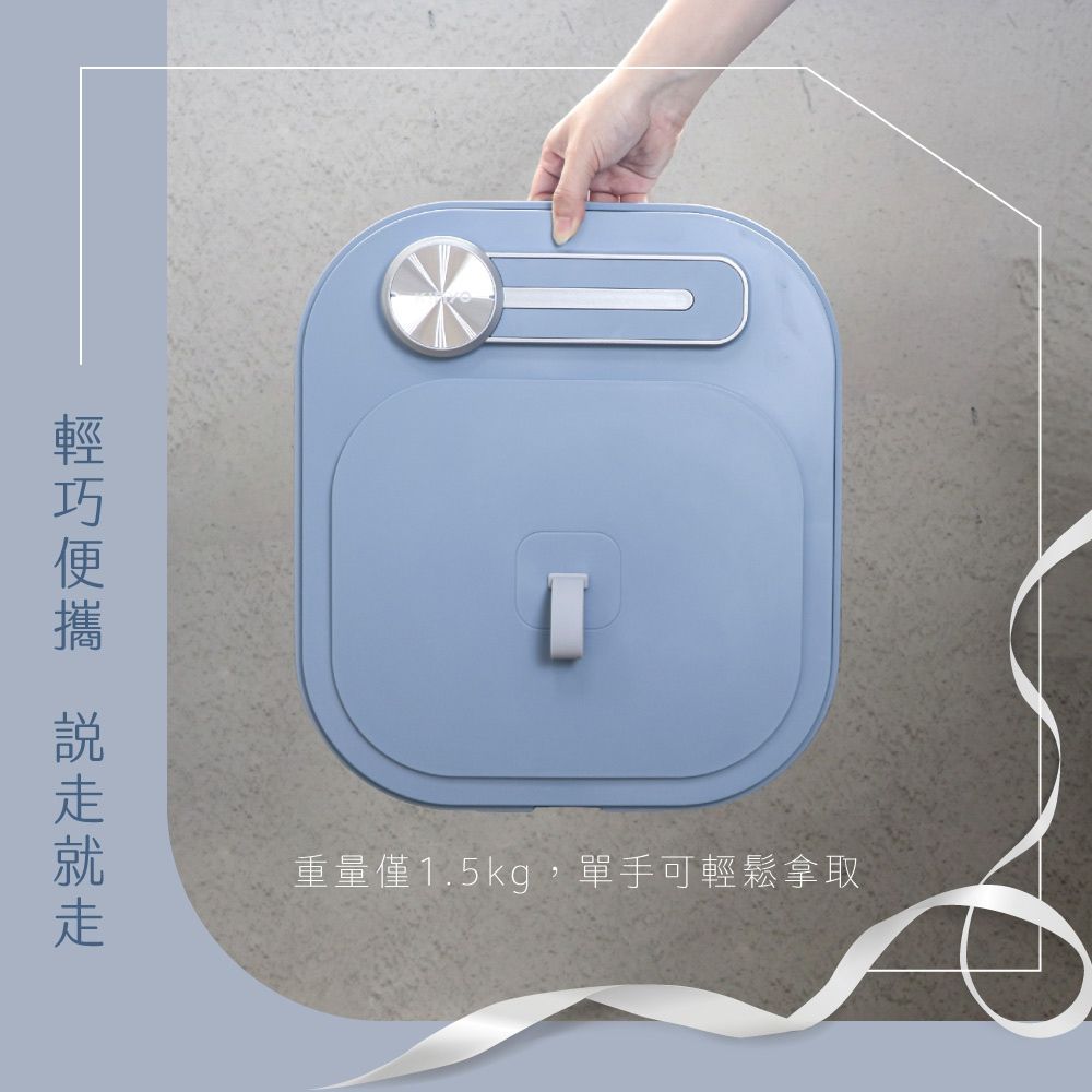 KINYO PTC陶瓷加熱泡腳機 可壁掛桑拿機 氣泡按摩摺疊足浴機 泡腳桶 暖足機