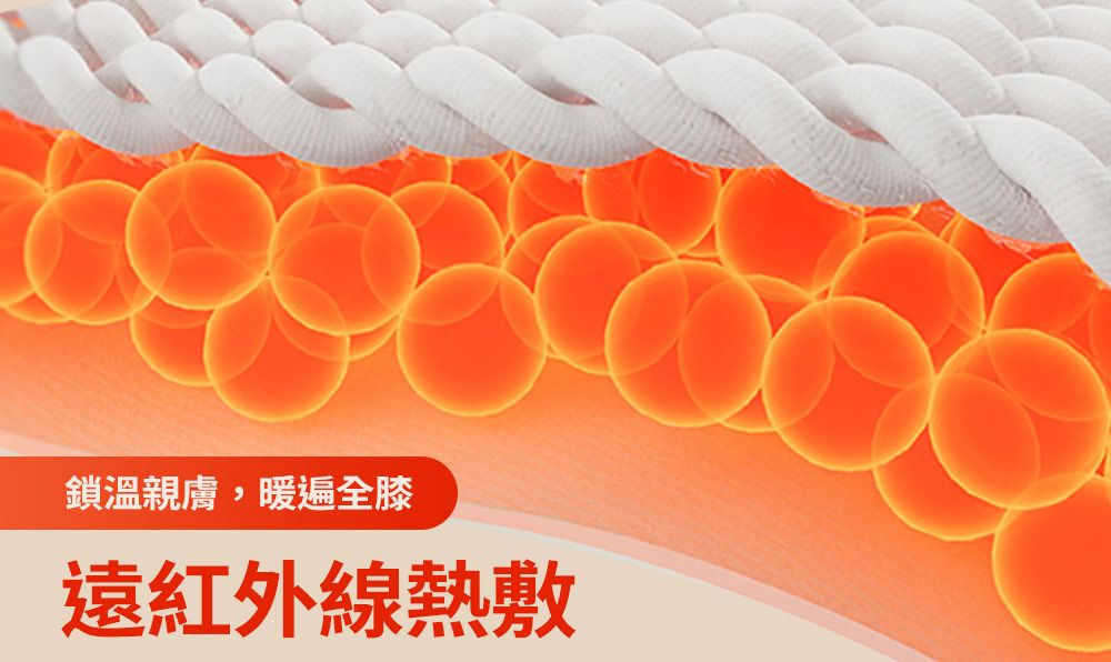 鎖溫親膚,暖遍全膝遠紅外線熱敷