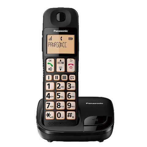 Panasonic 國際數位 DECT 無線電話 KX-TGE110TW(黑色)