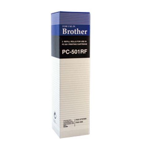 BROTHER 兄弟牌 傳真機 專用轉寫帶 PC 501RF(2支/盒)  FAX-575/FAX-585/FAX-595