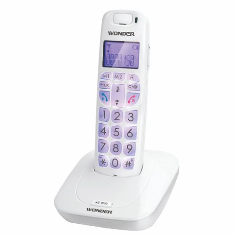 WONDER旺德 DECT數位無線電話 WT-D05(白色)∥GAP數碼技術，話音優越清晰