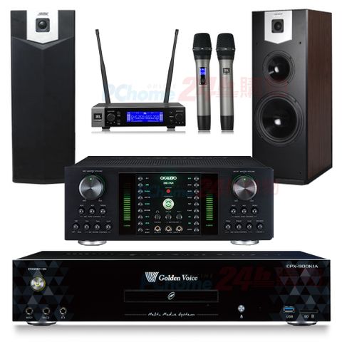 金嗓 CPX-900 K1A伴唱機 4TB+DB-7AN擴大機+JBL VM200無線麥克風+SUGAR SK-500V喇叭