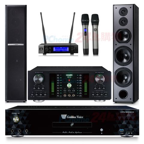 金嗓 CPX-900 K1A伴唱機 4TB+DB-7AN擴大機+JBL VM200無線麥克風+TDF M-6喇叭