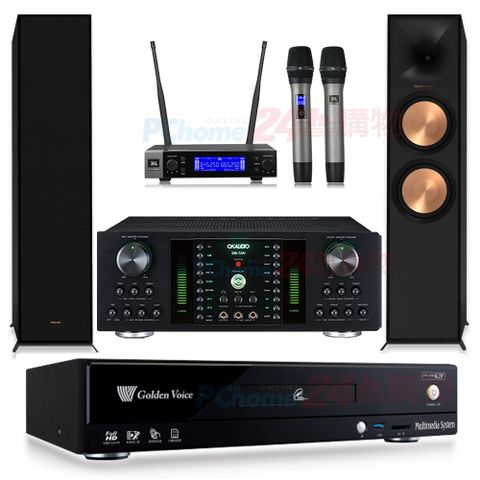 金嗓 CPX-900 K2F伴唱機 4TB+DB-7AN擴大機+JBL VM200無線麥克風+Klipsch R-800F喇叭