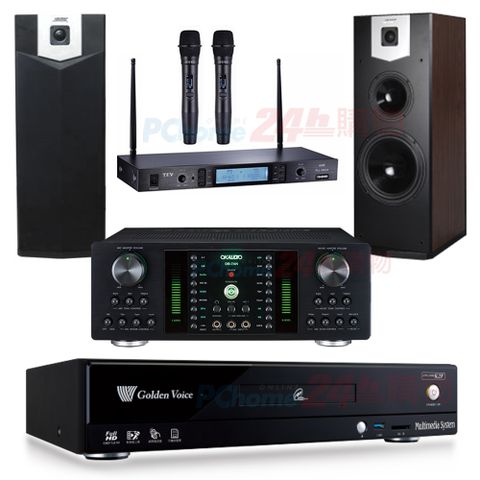 金嗓 CPX-900 K2F伴唱機 4TB+DB-7AN擴大機+TR-5600無線麥克風+SUGAR SK-500V喇叭