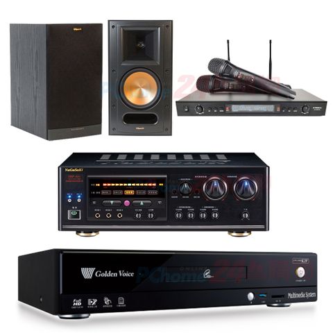 金嗓 CPX-900 K2F伴唱機 4TB+DSP-A1II擴大機+SR-889PRO無線麥克風+Klipsch RB-61II喇叭
