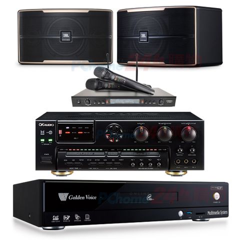 金嗓 CPX-900 K2F伴唱機4TB+OKAUDIO AK-7擴大機+SR-889PRO無線麥克風+JBL Pasion 8喇叭