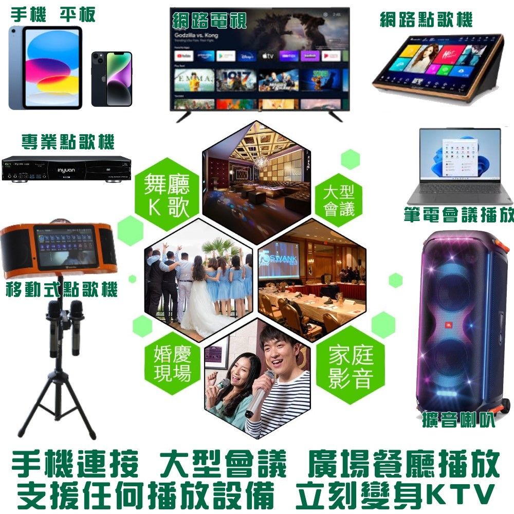 金嗓 歡唱劇院超值組合 K2F+OKAUDIO DB-9AN+TDF T-158+JCT J-8100