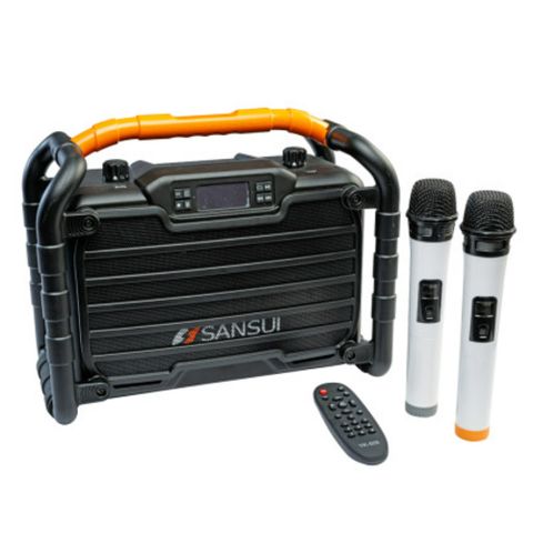 【SANSUI 山水】重低音戶外手提行動KTV SS2-K55