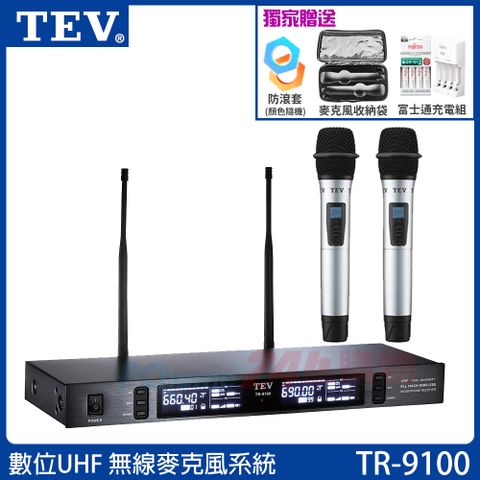 TEV 台灣電音 TR-9100 數位UHF100頻道無線麥克風系統