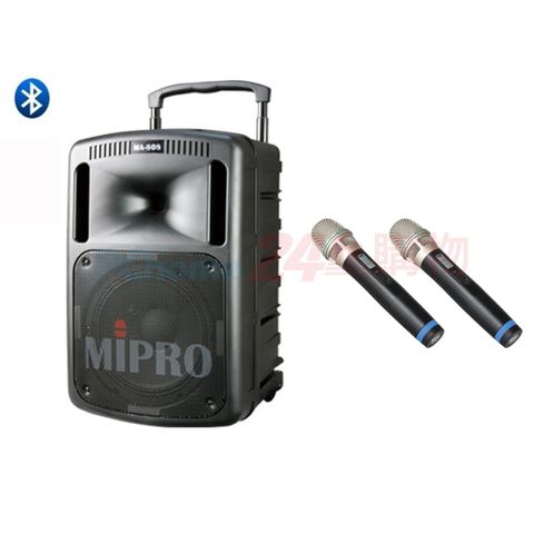 MIPRO MA-808 藍芽最新版 旗艦型手提式無線(配雙手握麥克風)送SC-80原廠背包+麥克風收納袋各1只