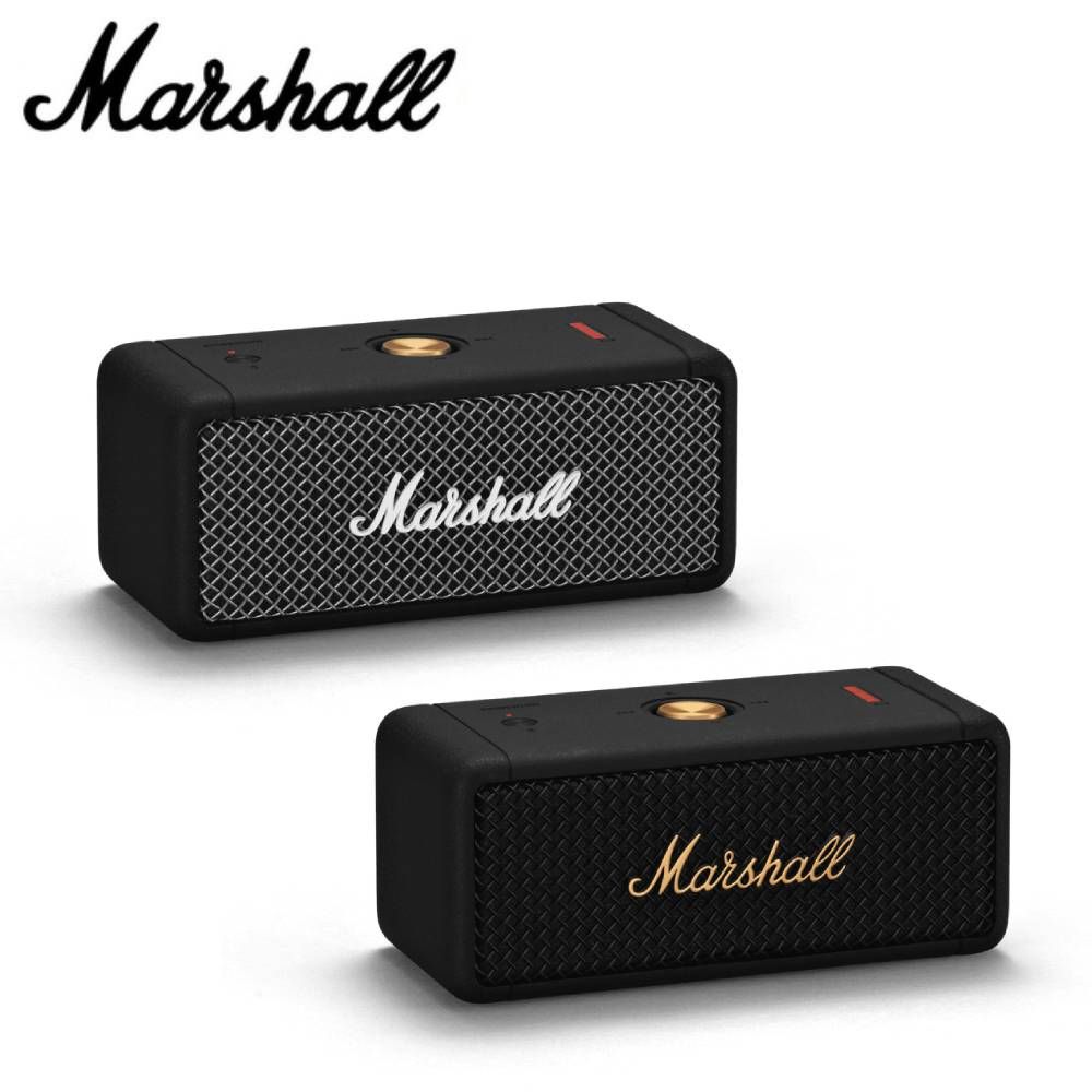 Marshall 英國Emberton 攜帶式藍牙喇叭經典黑/古銅金- PChome 24h購物