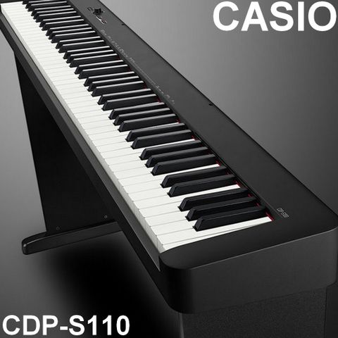 『CASIO 卡西歐』簡單輕巧可攜式88鍵數位鋼琴 CDP-S110 / 含琴架、琴椅 / 公司貨保固
