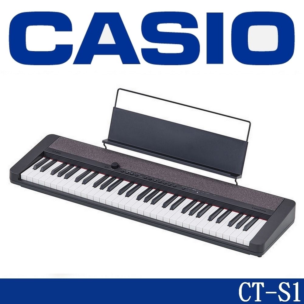 CASIO 卡西歐  初學推薦61鍵電子琴 CT-S1黑色款 / 公司貨保固