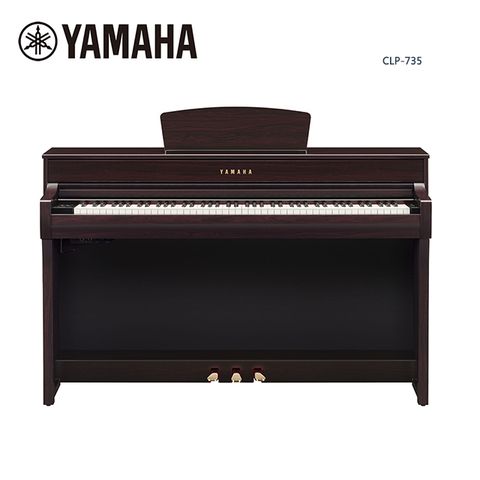 YAMAHA CLP-735 R 數位電鋼琴 88鍵 深玫瑰木色款原廠公司貨 商品保固有保障