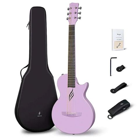 Enya NOVA GO Purple 碳纖維35吋旅行吉他- 具備加震拾音器 / 內建多重效果器 / 原廠公司貨