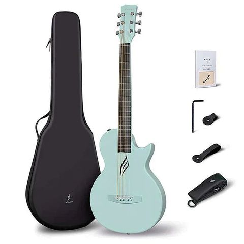 Enya NOVA GO Blue 碳纖維35吋旅行吉他- 具備加震拾音器 / 內建多重效果器 / 原廠公司貨