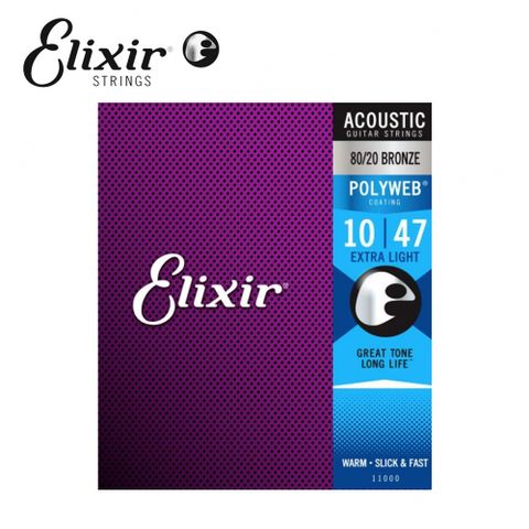 Elixir POLYWEB EXXF-11000 民謠吉他 (10~47)原廠公司貨 商品保固有保障