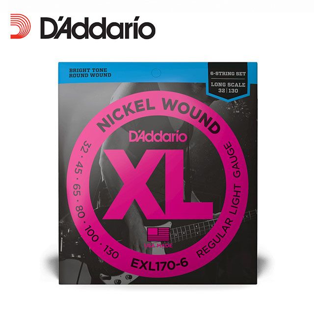 D'Addario Daddario EXL170-6 6弦貝斯弦 32-130  原廠公司貨 商品保固有保障