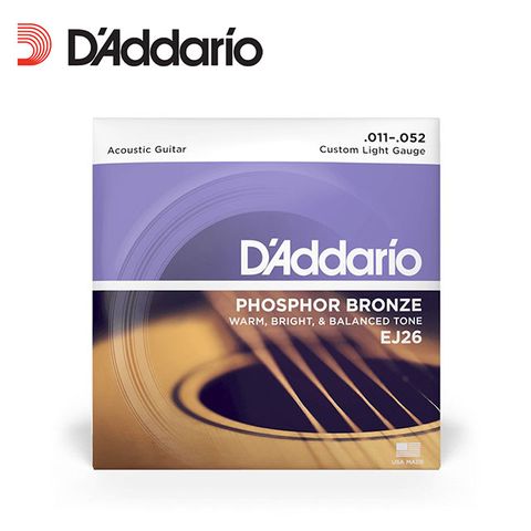 D'Addario Daddario EJ26  磷青銅 民謠吉他弦 11-52  原廠公司貨 商品保固有保障