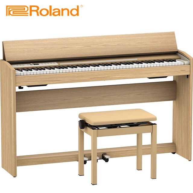 Roland 樂蘭  F701 LA 88鍵數位電鋼琴 質感淺木紋色款